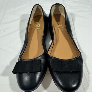 Bruno Magli Italian Leather Ballerina Flats with Bow | Euro size 38 US 7.5